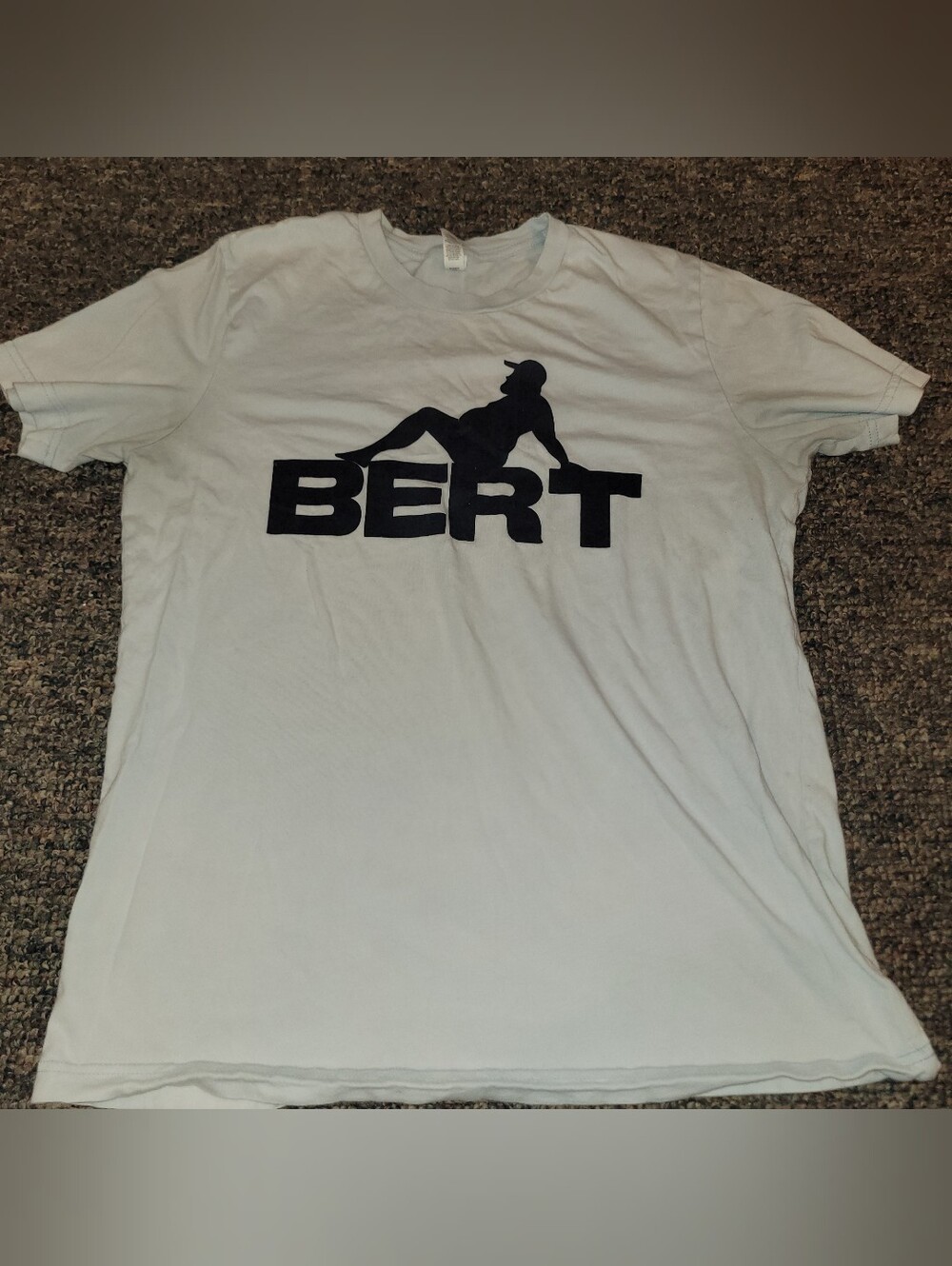 🔥🛑5/$20 Bella Canvas White Tee with Black 'BERT' Graphic